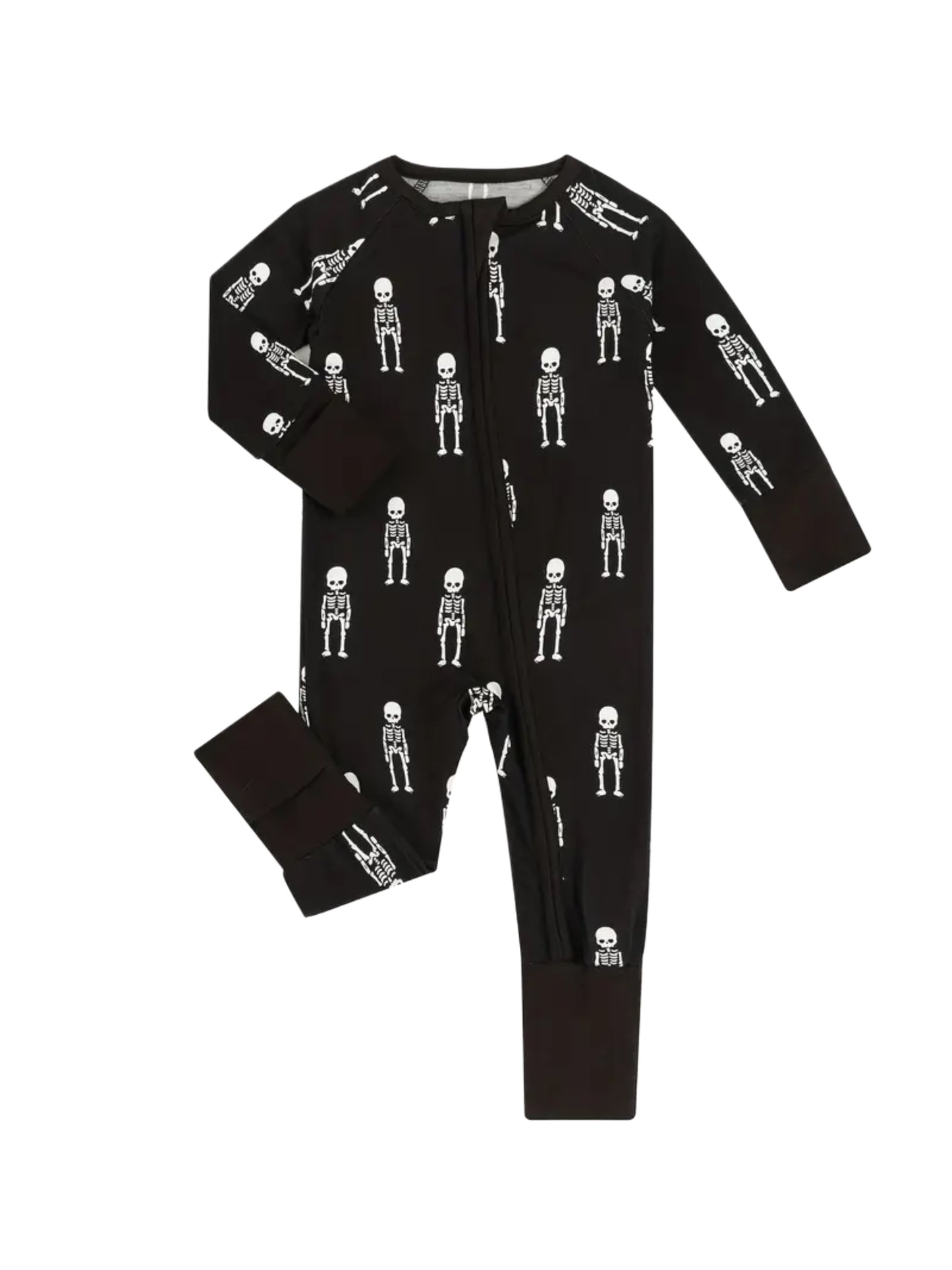 Little Skellies bamboo zip