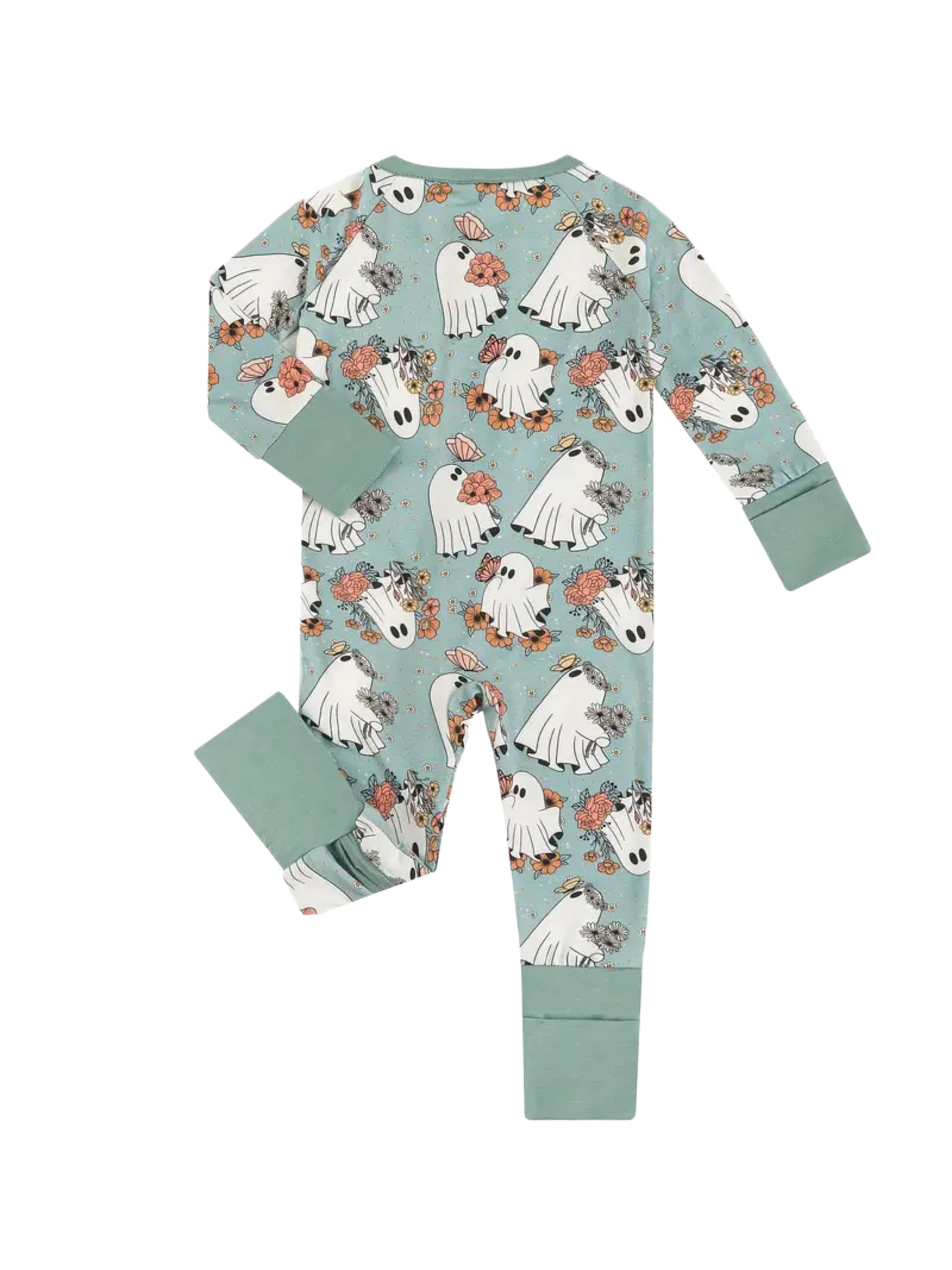 Spooky blooms bamboo zip