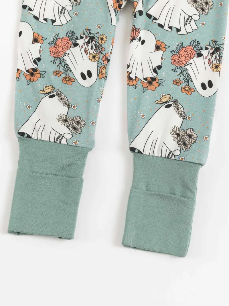 Spooky blooms bamboo zip