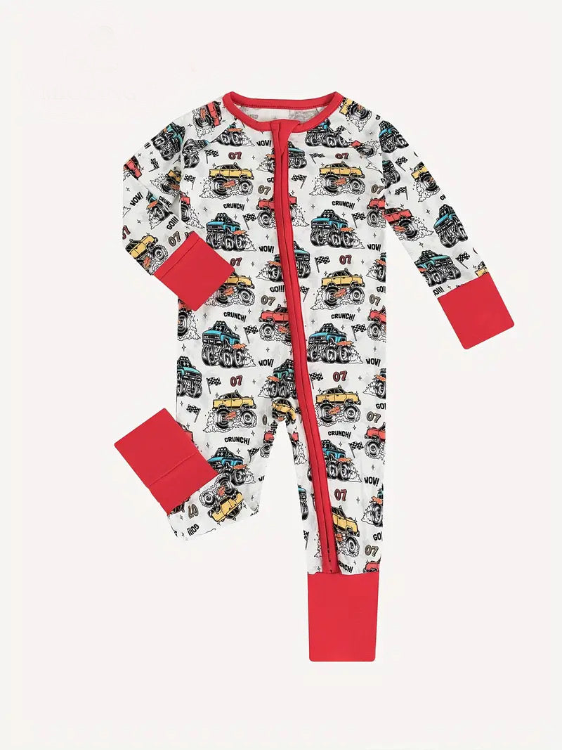 Monsters Truck Bamboo zip