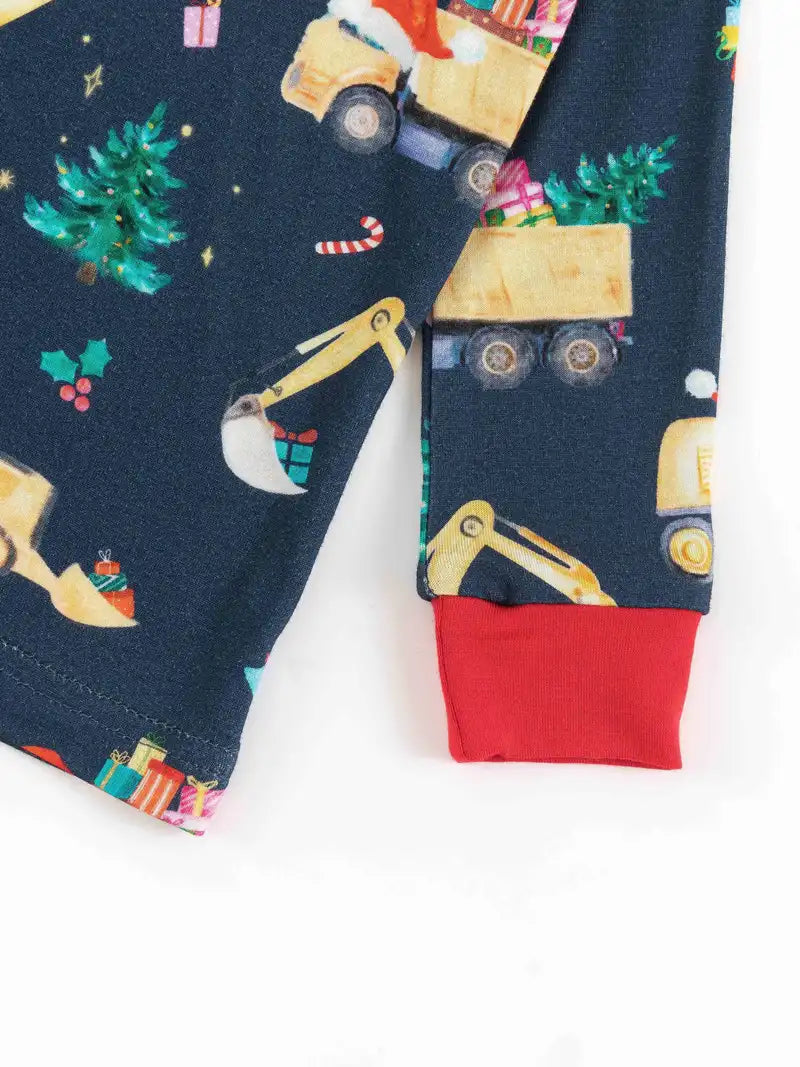 Christmas Trucks two-pieces bamboo pajamas