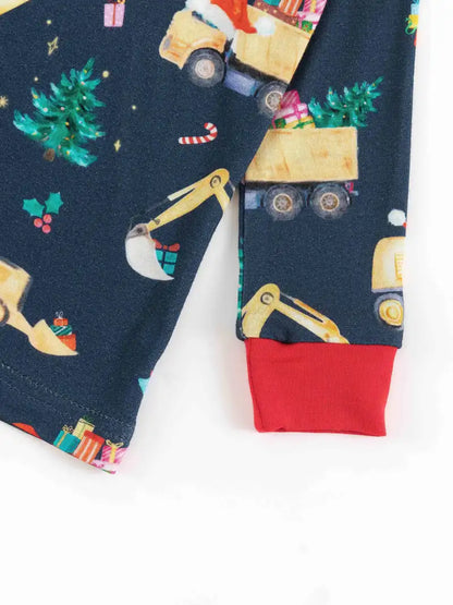 Christmas Trucks two-pieces bamboo pajamas