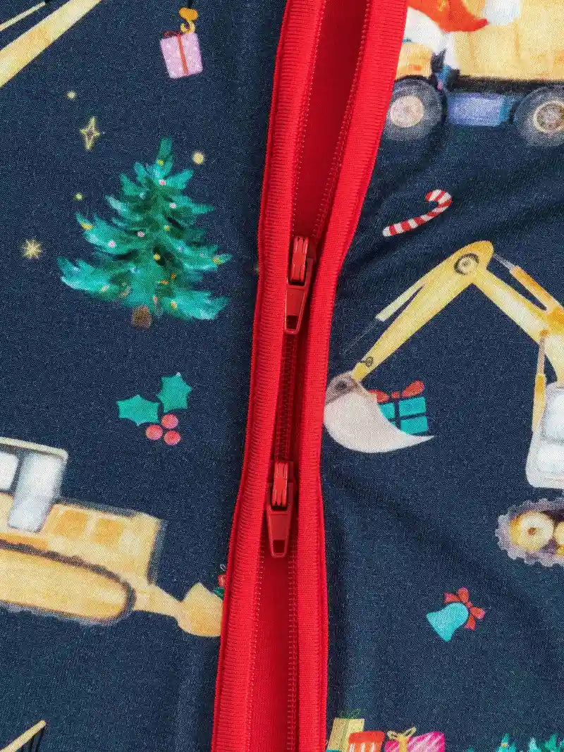 Christmas Trucks bamboo zippy