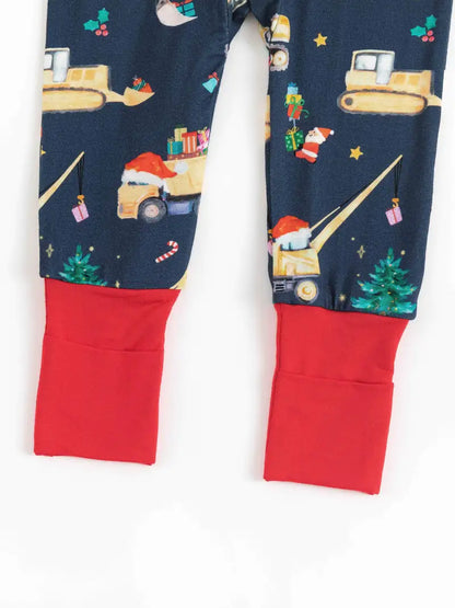 Christmas Trucks bamboo zippy