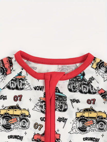 Monsters Truck Bamboo zip