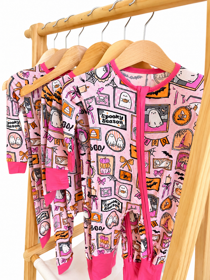 Spooky Pink Bamboo Zippy