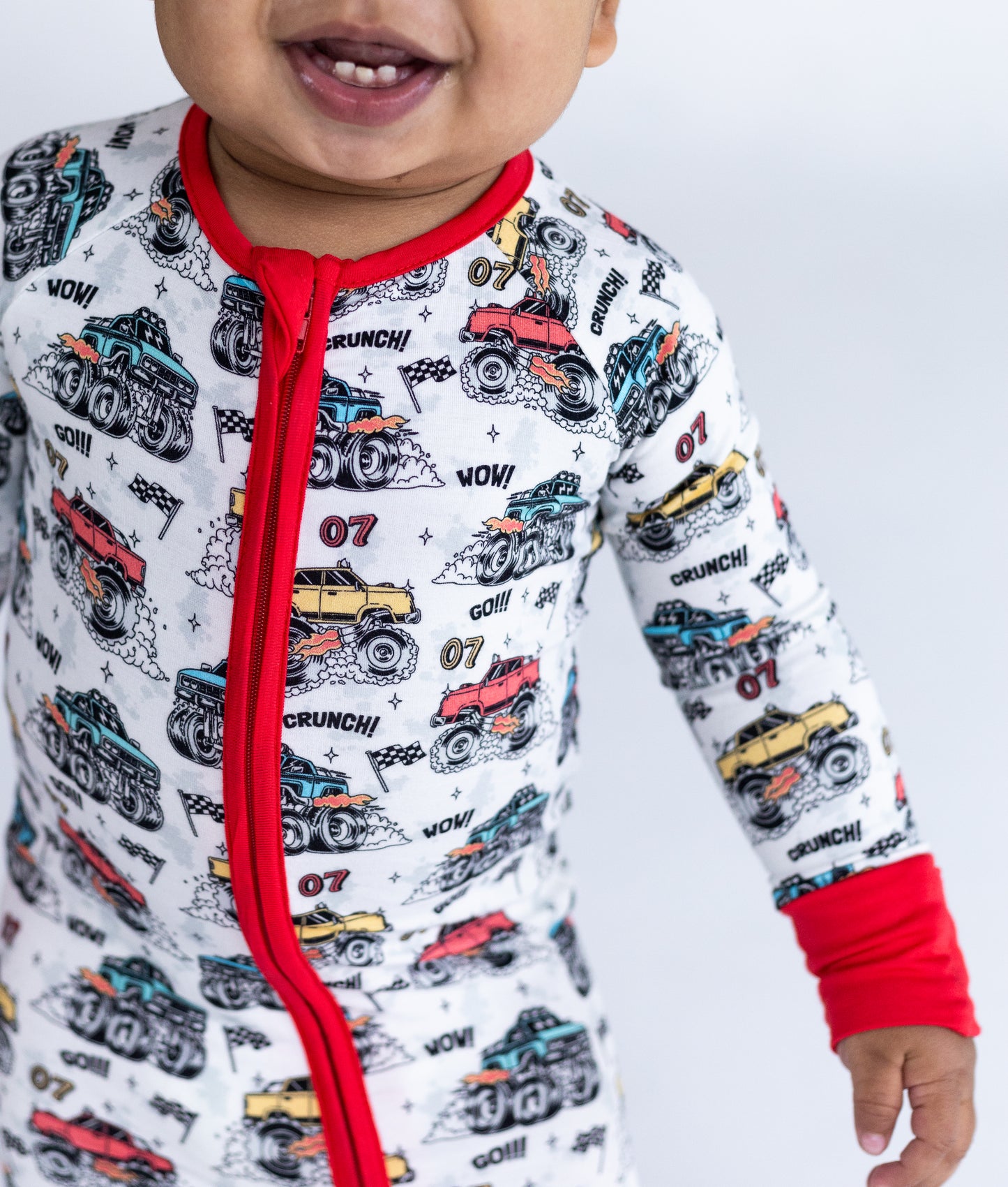Monsters Truck Bamboo zip