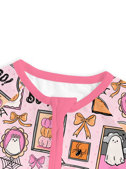 Spooky Pink Bamboo Zippy