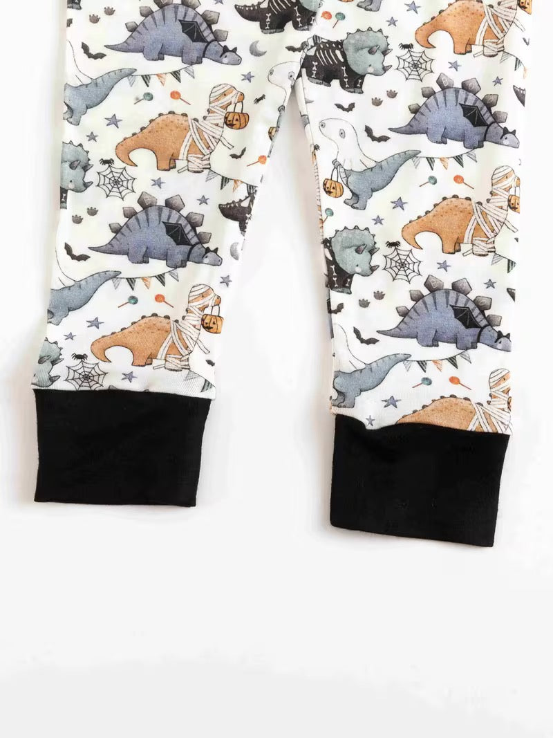 Spooky Dino Bamboo 2-piece set