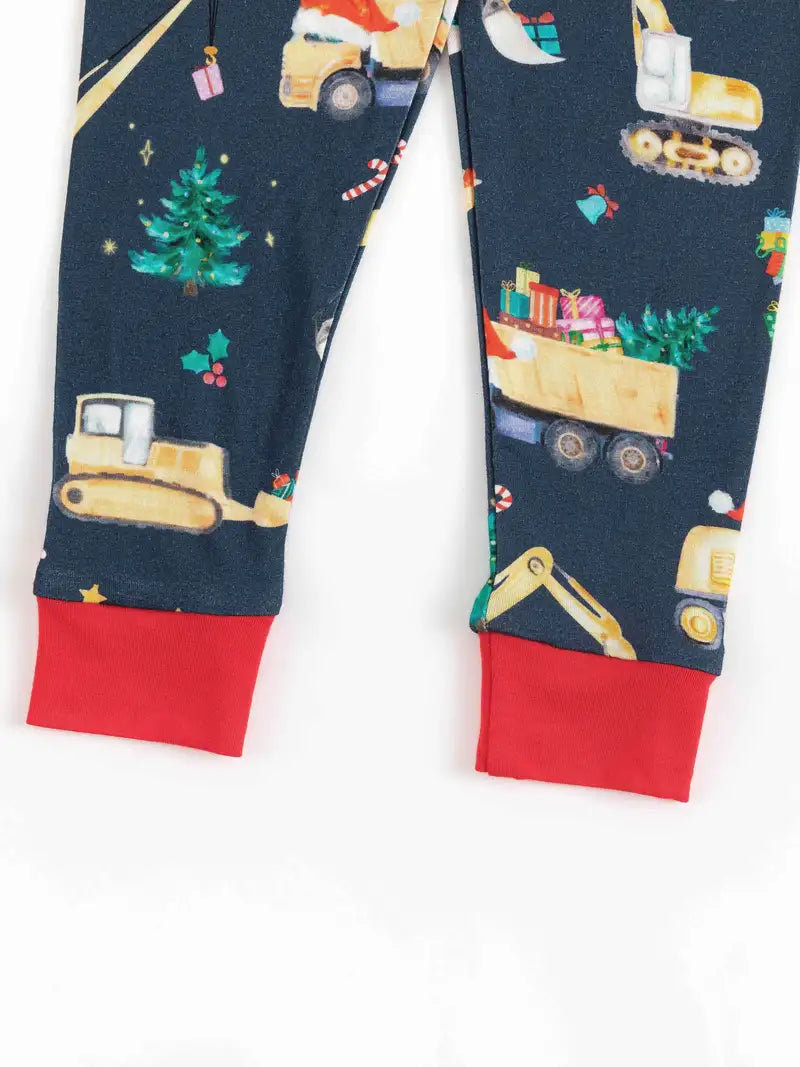 Christmas Trucks two-pieces bamboo pajamas