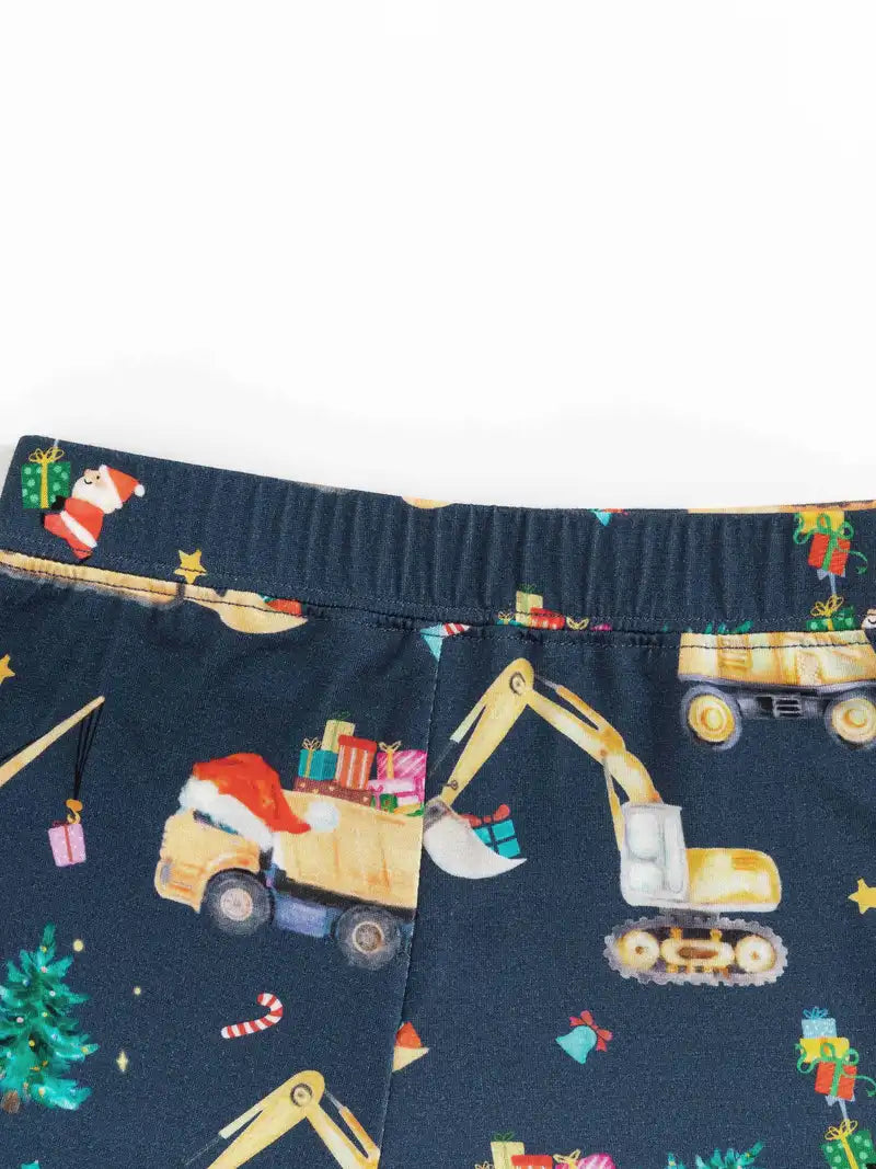 Christmas Trucks two-pieces bamboo pajamas